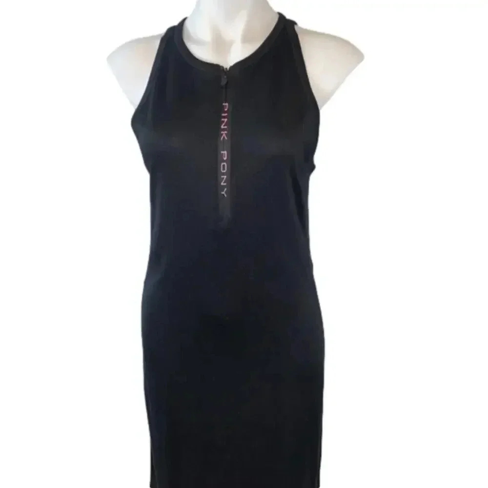 Ralph Lauren Pink Pony Black Label Collection Bodycon Midi Dress Size S